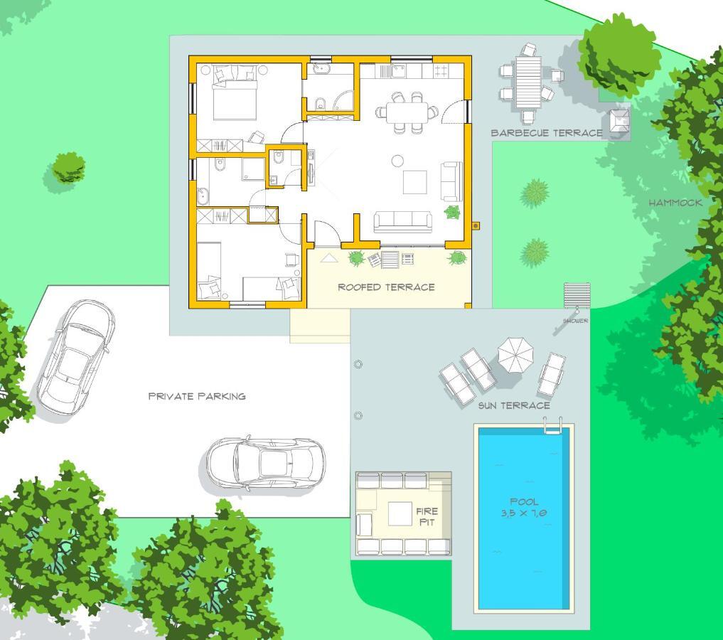 Villa Tara Pavicini Exterior foto